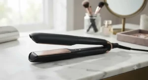 Safety plate guard attached to the ghd platinum plus for travel