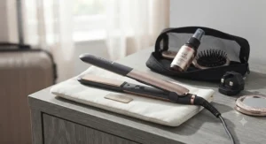Compact hair straighteners under £50 perfect for travel and quick touch-ups.