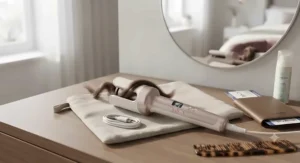 Compact rechargeable cordless automatic hair curler suitable for travelling