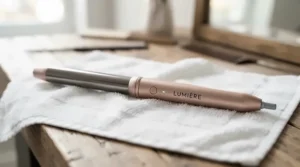 Close-up view of a fine tooth tail comb for sectioning hair smoothly during styling